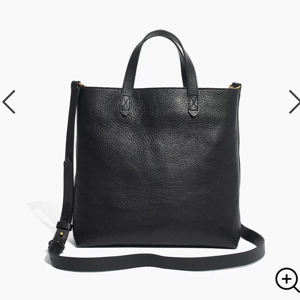 Madewell Zip-Top Crossbody Bag Black